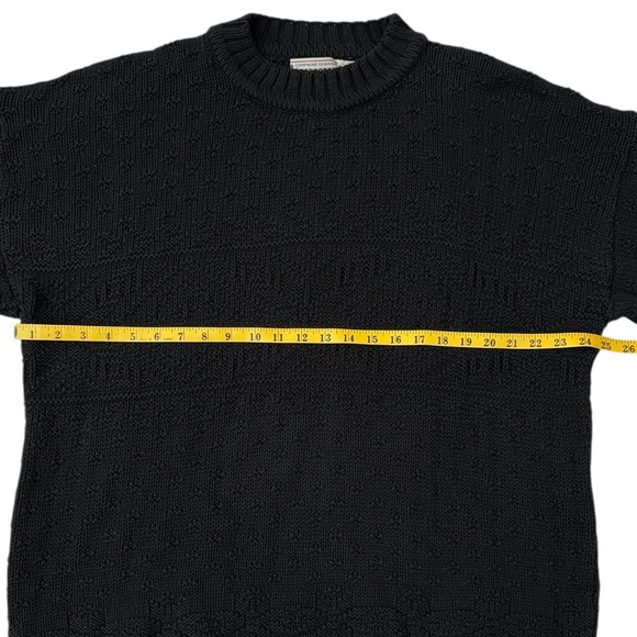 VTG 90s Aeropostale Chunky Crewneck Sweater Blue Snowflake Cotton/Ramie Korea XL - Picture 11 of 14